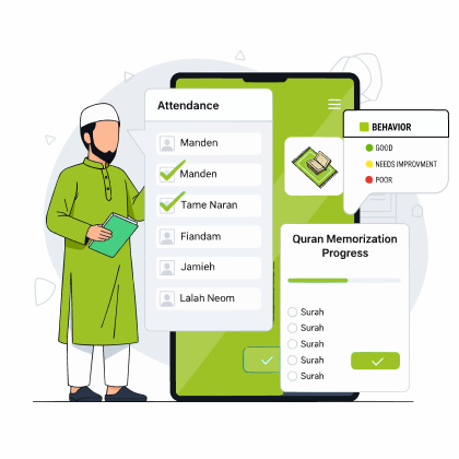 Ilmify Digital Attendance System Illustration