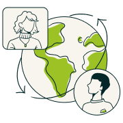 Icon representing Ilmify's global presence across 20 plus countries