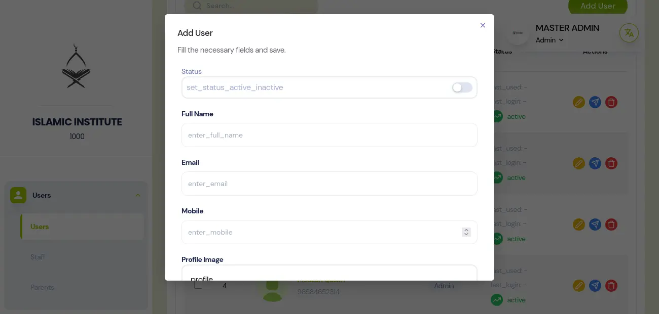 Add New User